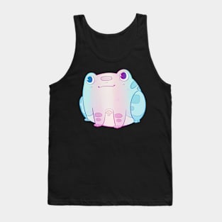 Chibi Frog Sitting - Trans Flag Tank Top